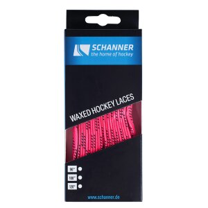 SCHANNER Schn&uuml;rsenkel gewachst Pink 72"/183cm