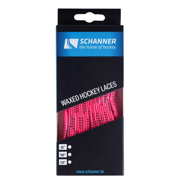 SCHANNER Schnürsenkel gewachst Pink 84"/213cm