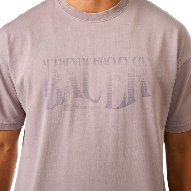 BAUER Acid Wash Retro Tee - [SENIOR] Lila L