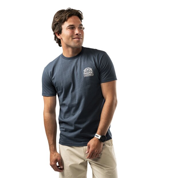 BAUER Graphic Tee - [SENIOR] L Blau