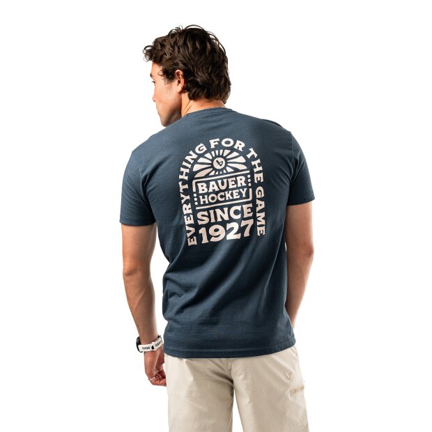 BAUER Graphic Tee - [SENIOR] L Blau