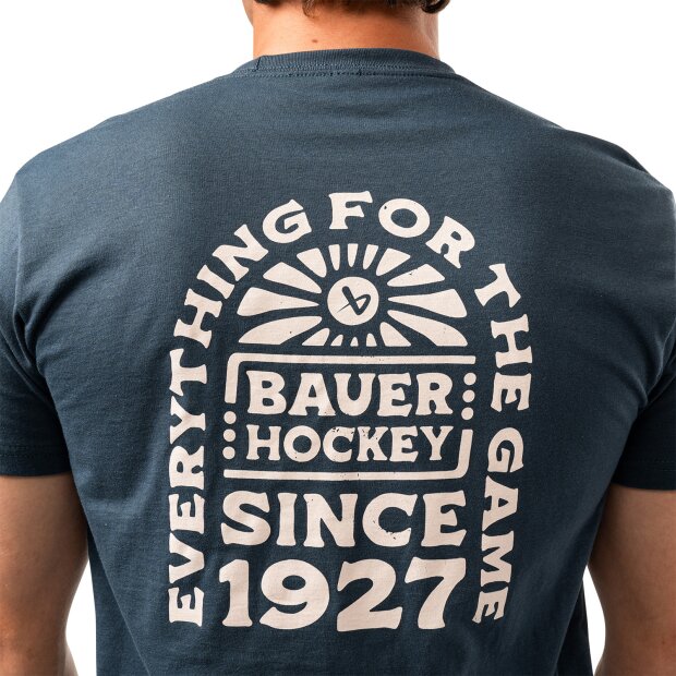 BAUER Graphic Tee - [SENIOR] L Blau