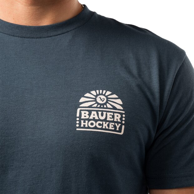 BAUER Graphic Tee - [SENIOR] L Blau