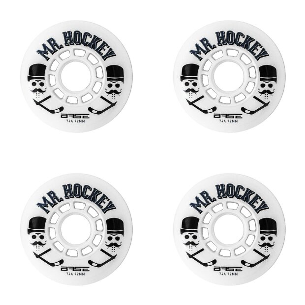 BASE Inline Rolle Pro "Mr. Hockey" - 74A - [4er SET]