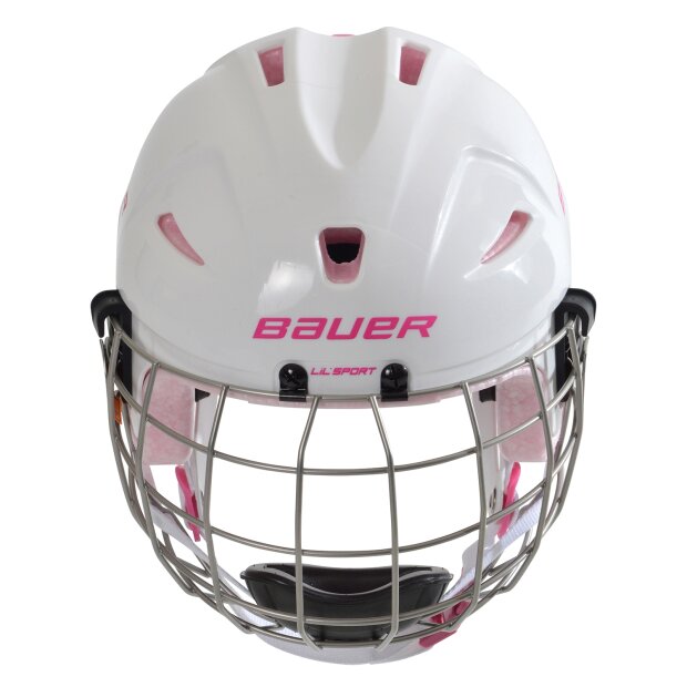 BAUER Helm mit Gitter "LIL SPORT" - [YOUTH] Weiss