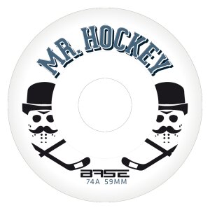 BASE Inline Rolle Pro "Mr. Hockey" - 74A - [4er...