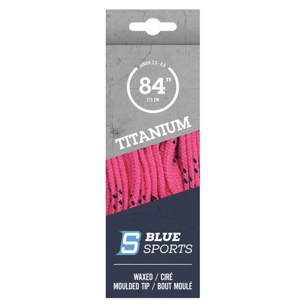 BLUE SPORTS Schnürsenkel Titanium Pro Gewachst 72"/182cm Pink
