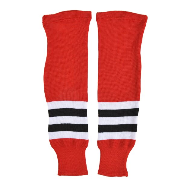 Eishockey Stutzen NHL -  Chicago Blackhawks Senior Schwarz/Rot/Weiss
