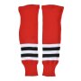 Eishockey Stutzen NHL -  Chicago Blackhawks Senior Schwarz/Rot/Weiss